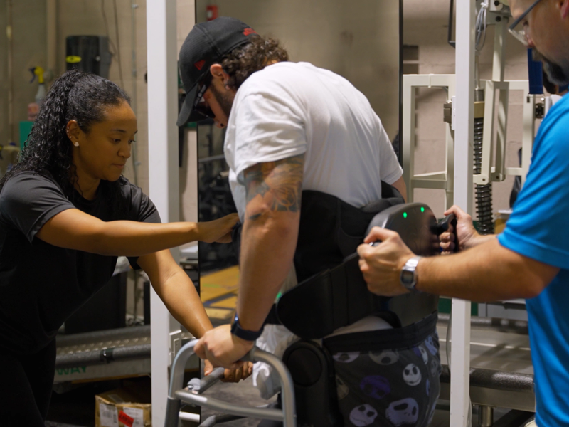 Exoskeleton for overground walking at iAM ABLE